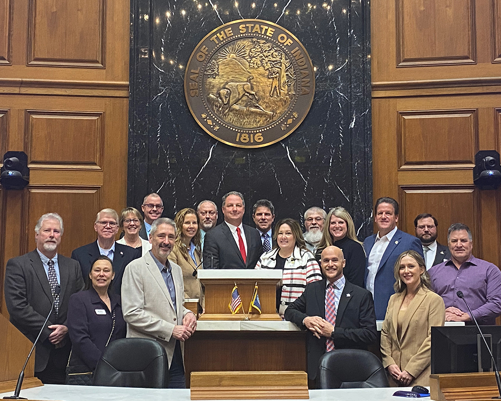 Indiana County Commissioners at the Statehouse
